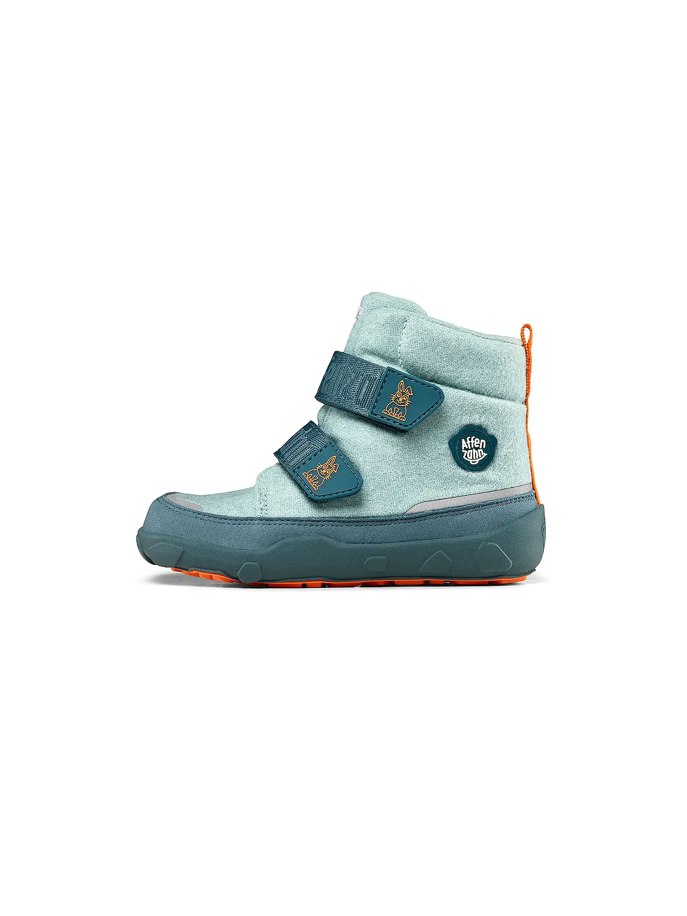 AFFENZAHN | Mädchen Stiefel WOLLE COMFY Otter | hellblau